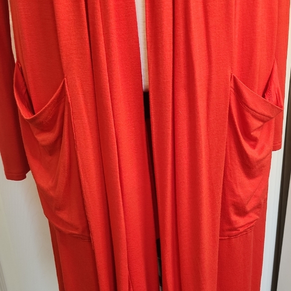 Long Cardigan Active USA Bold Red - Picture 10 of 13